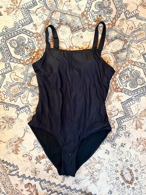 Classic Black One-Piece Swimsuit